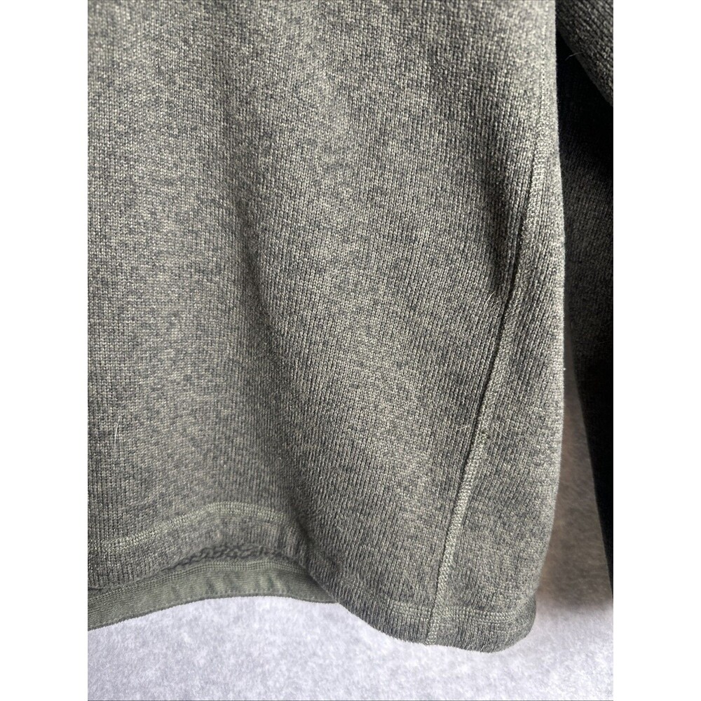 The North Face Pullover 1/2 Zip Fleece Sherpa Interior Moss Green Men's Size L - Picture 3 of 6